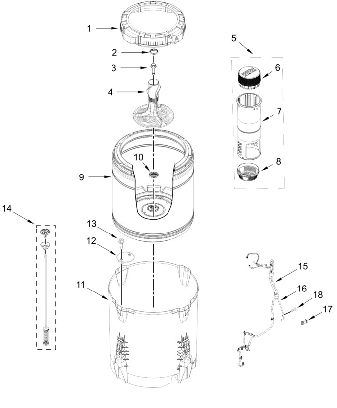 Diagram for MTW7205RW1