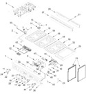 Diagram for Cooktop, Burner, And Griddle Parts