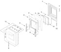 Diagram for Oven Door Parts (18 In)