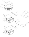 Diagram for Refrigerator Shelf Parts