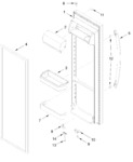 Diagram for Refrigerator Door Parts