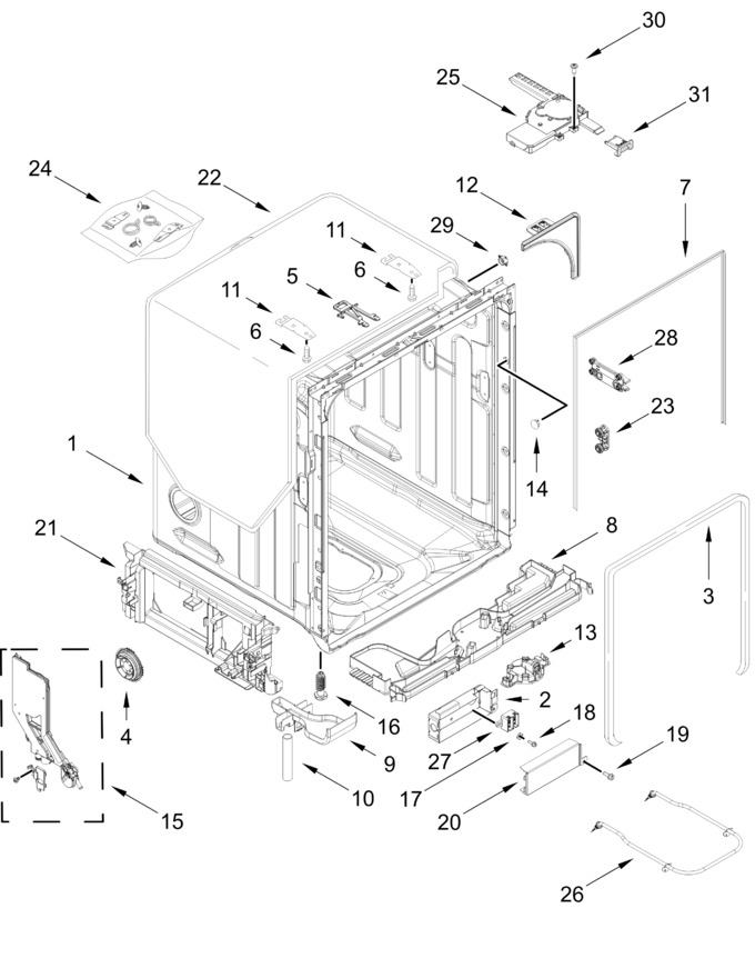 Diagram for KDFS224SWH0