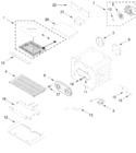 Diagram for 30-in Internal Oven Parts