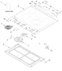 Diagram for Cooktop Parts