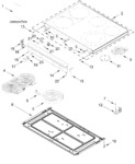 Diagram for Cooktop Parts