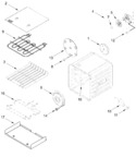 Diagram for Internal Oven Parts (18 In)