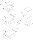 Diagram for Refrigerator Shelf Parts