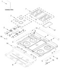 Diagram for Cooktop Parts