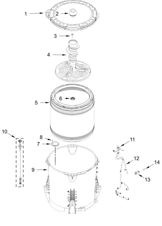 Diagram for WTW5025SW0