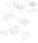 Diagram for Freezer Shelf Parts