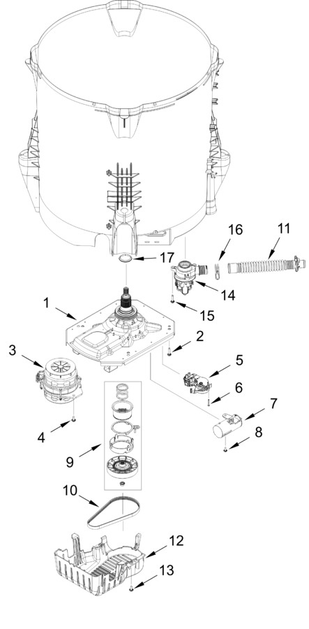 Diagram for WTW5057LW1