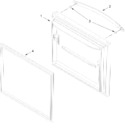 Diagram for Freezer Door Parts