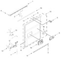 Diagram for Control Panel And Inner Door Parts