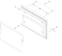 Diagram for Freezer Door Parts