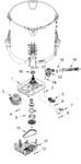 Diagram for Gearcase, Motor And Pump Parts