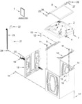 Diagram for Top And Cabinet Parts