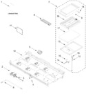 Diagram for Burner Box And Griddle Parts