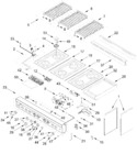 Diagram for Cooktop, Burner, And Grate Parts