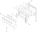 Diagram for Oven Door Parts (30 In)