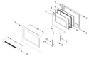 Diagram for Upper Oven Door Parts