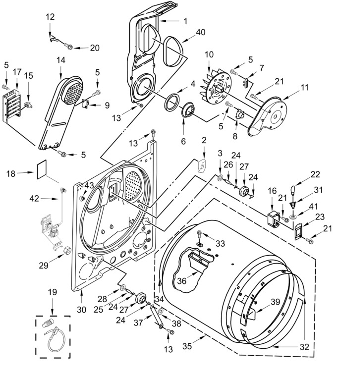 Diagram for YWED6150PW0