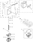Diagram for Motor And Ice Container Parts
