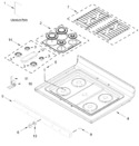 Diagram for Cooktop Parts
