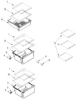 Diagram for Refrigerator Shelf Parts