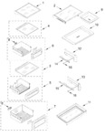 Diagram for Refrigerator Shelf Parts
