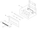 Diagram for Microwave Door Parts