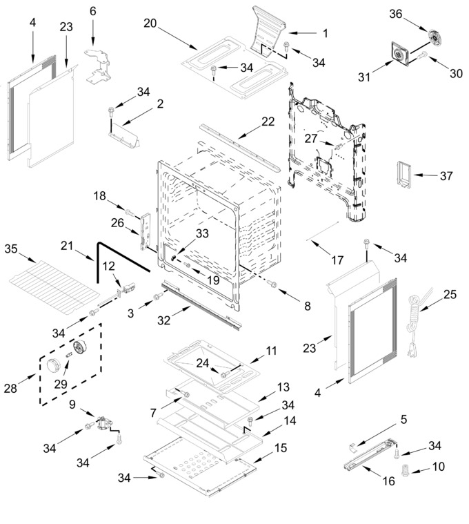 Diagram for WFGS4530SW0