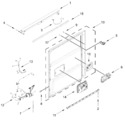 Diagram for Control Panel And Inner Door Parts