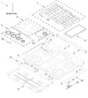 Diagram for Cooktop Parts