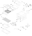 Diagram for Internal Oven Parts (30 In)