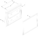 Diagram for Freezer Door Parts