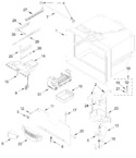 Diagram for Freezer Liner And Icemaker Parts