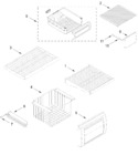 Diagram for Freezer Shelf Parts