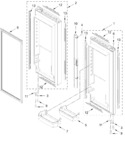 Diagram for Refrigerator Door Parts