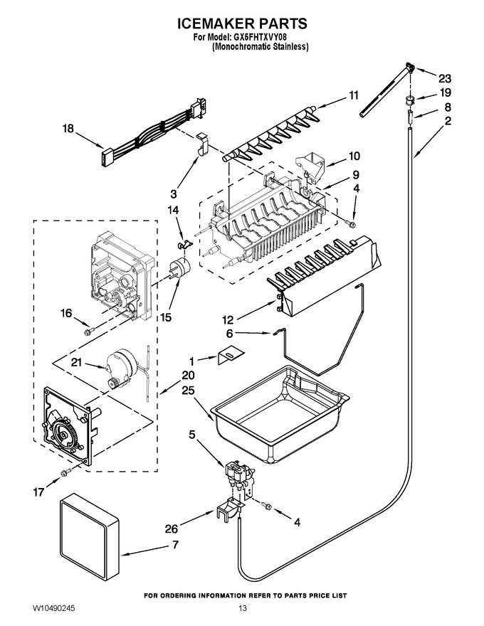 Diagram for GX5FHTXVY08