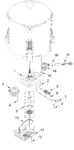 Diagram for Gearcase, Motor And Pump Parts