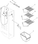 Diagram for Freezer Liner Parts