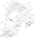 Diagram for Cooktop, Burner And Grate Parts