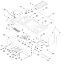 Diagram for Cooktop, Burner And Grate Parts