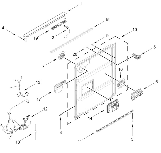 Diagram for WDT750SAKW4