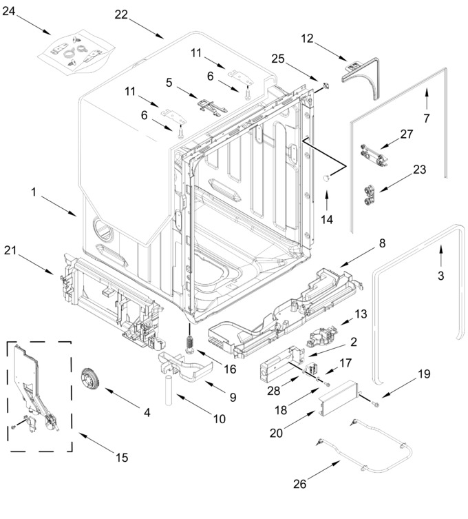 Diagram for WDT750SAKW4