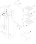 Diagram for Freezer Liner Parts