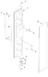 Diagram for Freezer Door Parts