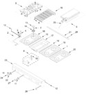 Diagram for Cooktop, Burner, And Grill Parts