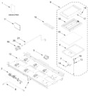 Diagram for Burner Box And Griddle Parts