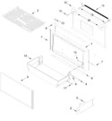 Diagram for Freezer Door And Basket Parts